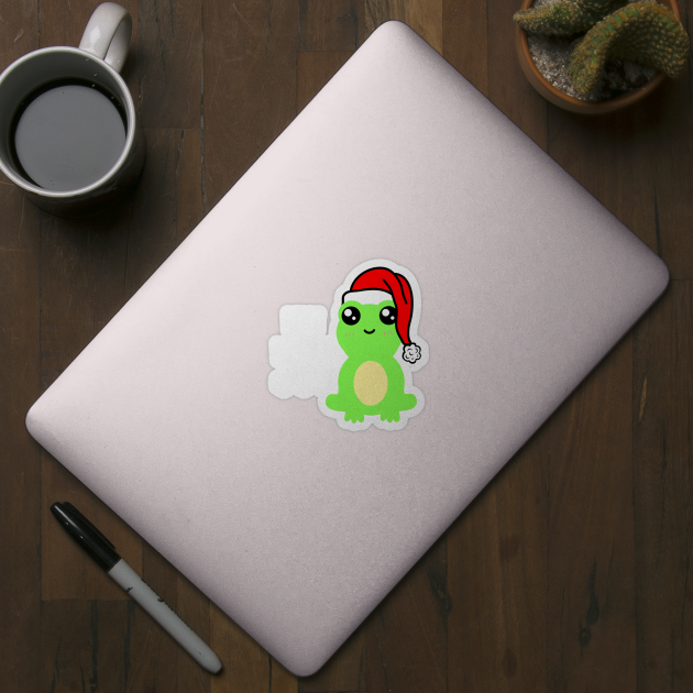 Cute Christmas Frog by faiiryliite